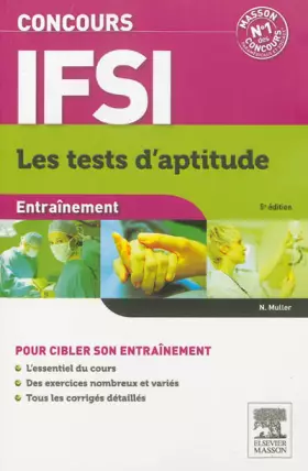 Couverture du produit · Concours IFSI Entraînement Les tests d'aptitude
