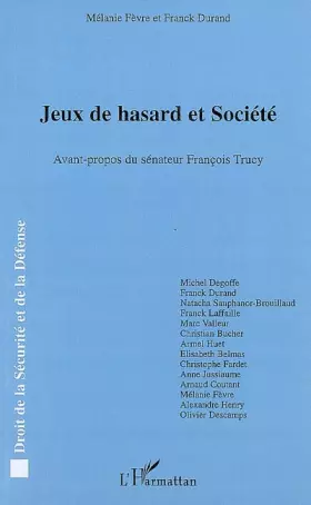Couverture du produit · Jeux de hasard et Société
