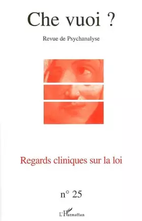 Couverture du produit · Regards Cliniques Sur la Loi