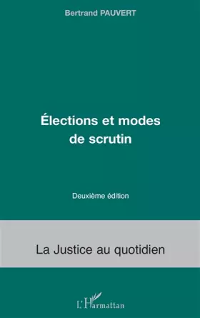 Couverture du produit · Eléctions et modes de scrutin (2ème édition)