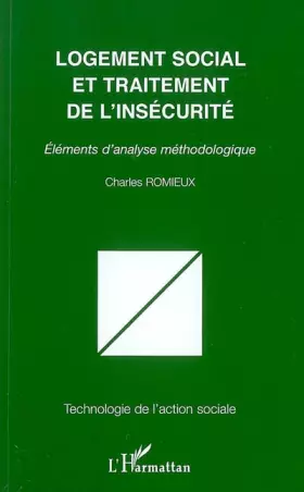 Couverture du produit · Logement social et traitement de l'insécurité: Eléments d'analyse méthodologique