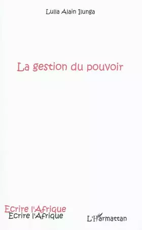 Couverture du produit · GESTION DU POUVOIR
