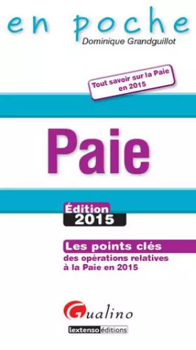 Couverture du produit · Paie 2015