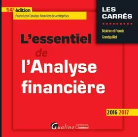 Couverture du produit · L'Essentiel de l'Analyse financière 2016-2017