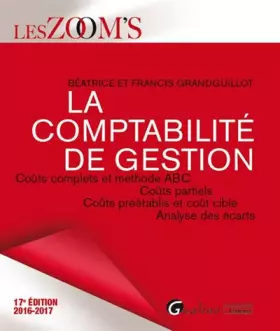 Couverture du produit · La Comptabilité de gestion 2016-2017