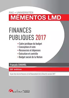 Couverture du produit · Finances publiques
