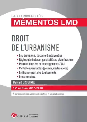 Couverture du produit · Droit de l'urbanisme