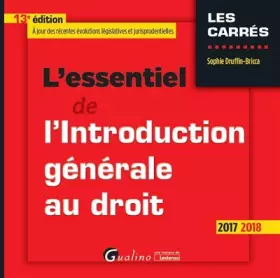 Couverture du produit · L'essentiel de l'introduction générale au droit