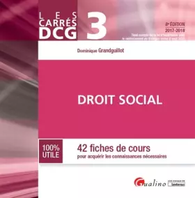 Couverture du produit · DCG 3 Droit social