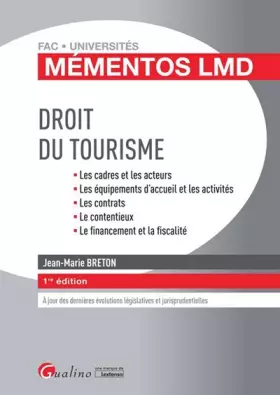 Couverture du produit · DROIT DU TOURISME