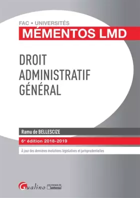 Couverture du produit · Droit administratif général
