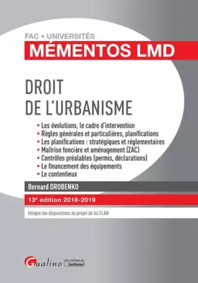 Couverture du produit · Droit de l'urbanisme