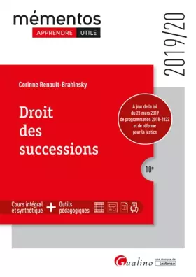 Couverture du produit · Droit des successions