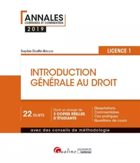 Couverture du produit · INTRODUCTION GENERALE AU DROIT - L1 - 3EME EDITION