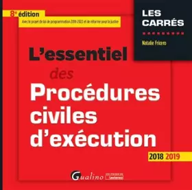 Couverture du produit · L'essentiel des procédures civiles d'exécution
