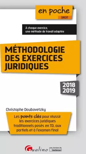 Couverture du produit · Méthodologie des exercices juridiques