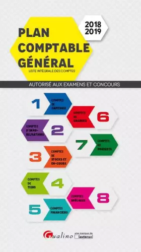 Couverture du produit · Plan comptable général : Autorisé aux examens et concours