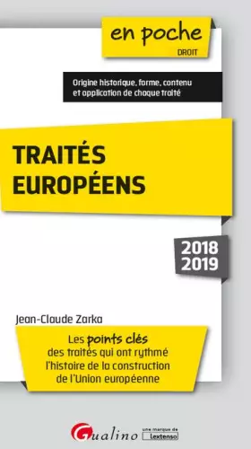 Couverture du produit · Traités européens
