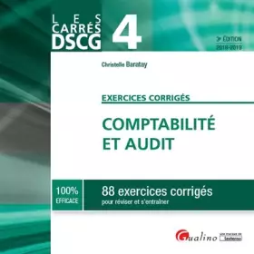 Couverture du produit · DSCG 4 - EXERCICES CORRIGES - COMPTABILITE ET AUDIT 3EME EDITION