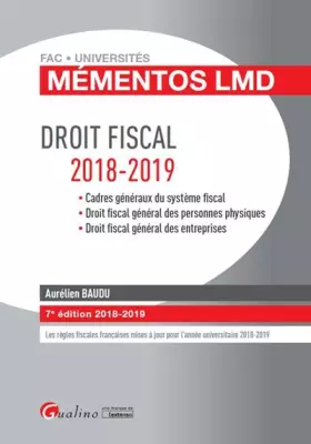 Couverture du produit · Droit fiscal