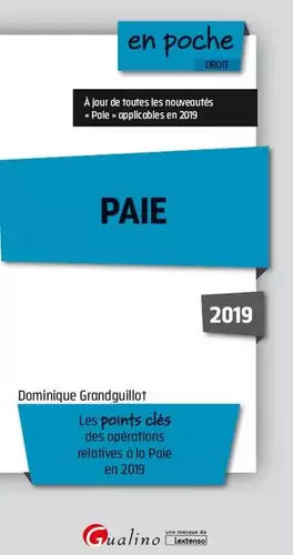 Couverture du produit · Paie