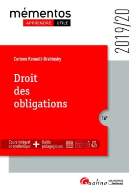 Couverture du produit · Droit des obligations (2019-2020) (16e éd.)