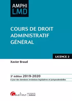 Couverture du produit · Cours de droit administratif général