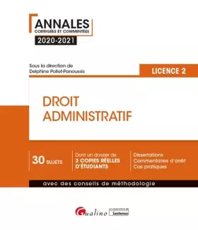 Couverture du produit · Droit administratif - L2 (2020-2021)