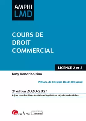 Couverture du produit · Cours de droit commercial