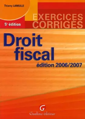 Couverture du produit · Droit fiscal: Exercices corrigés
