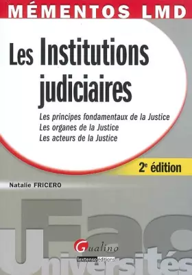Couverture du produit · Les Institutions judiciaires