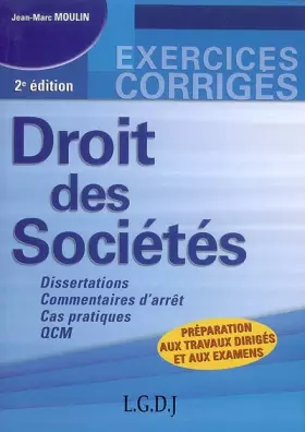 Couverture du produit · Droit des sociétés