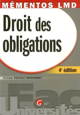 Couverture du produit · Droit des obligations
