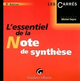 Couverture du produit · L'essentiel de la Note de synthèse