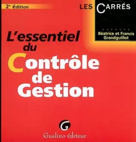 Couverture du produit · L'essentiel du Contrôle de Gestion
