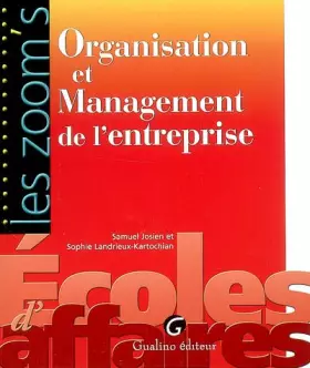 Couverture du produit · Organisation et Management de l'entreprise