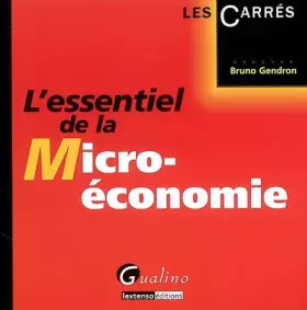 Couverture du produit · L'essentiel de la micro-économie