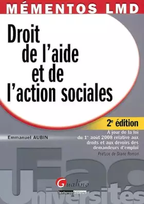 Couverture du produit · Droit de l'aide et de l'action sociales