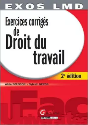 Couverture du produit · Exercices corrigés de droit du travail