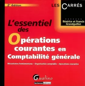 Couverture du produit · L'essentiel des opérations courantes en comptabilité générale