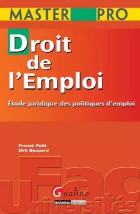 Couverture du produit · Master pro - droit de l'emploi