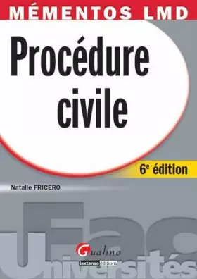 Couverture du produit · Procédure civile