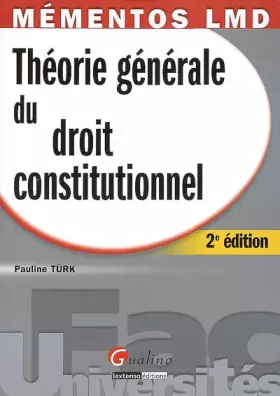 Couverture du produit · Théorie générale du droit constitutionnel