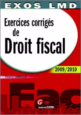 Couverture du produit · Exercices corrigés de Droit Fiscal