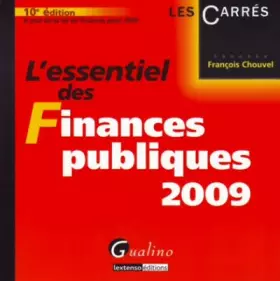 Couverture du produit · L'essentiel des Finances publiques 2009