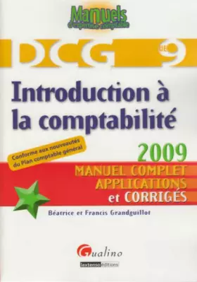Couverture du produit · Introduction à la comptabilité DCG 9