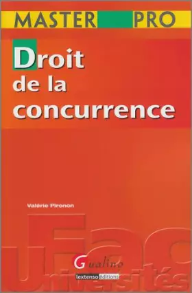 Couverture du produit · Droit de la concurrence