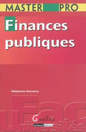 Couverture du produit · Finances publiques
