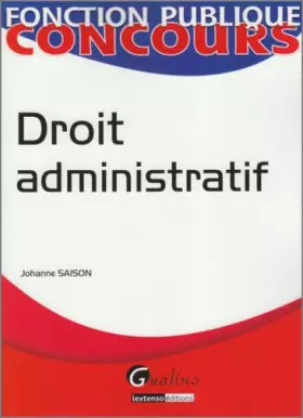 Couverture du produit · Droit administratif