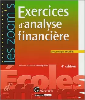 Couverture du produit · Exercices d'analyse financière : Avec corrigés détaillés